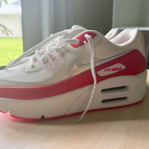 Nike Air Max Women's Sneakers - White and Red - Picture 1 of 7